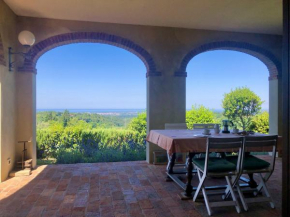 Podere Morena with sea view, private terrace by ToscanaTour Greg Guardistallo